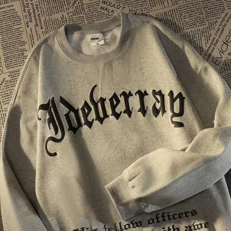 Свитшот Harajpoo женский с круглым вырезом топ надписью и пентаграммой в стиле