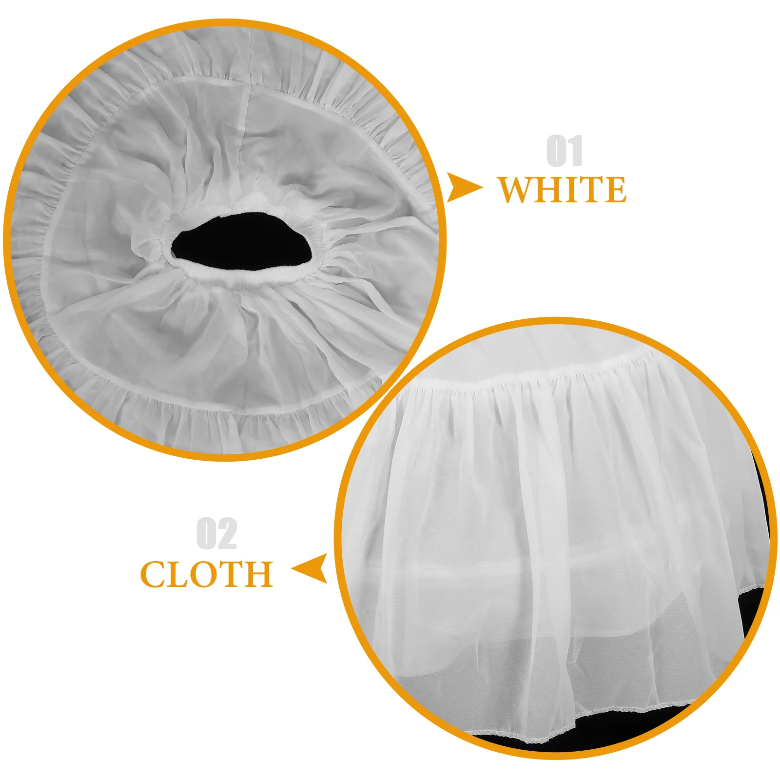 Pannier White Tutu Dress for Girls Puffy Women Bubble Skirt Liner Tulle Costume Underskirt Petticoat Cosplay Women's
