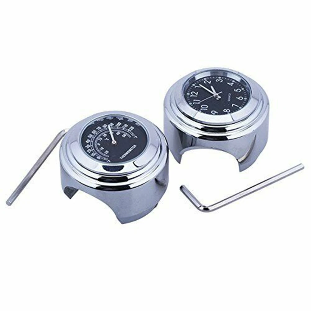 

Motor Clock Watche Handlebar Clock Motorcycle 22-25mm Clock Watches 7/8\\\" Handlebar Clock Motorcycle Thermometer