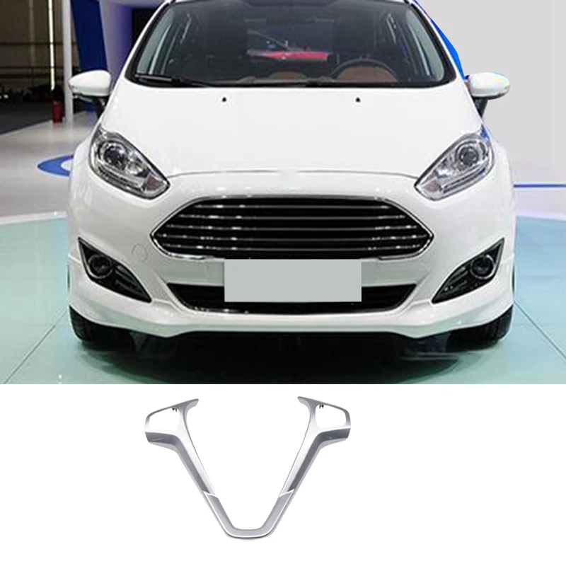 Серебряная накладка на руль аксессуары для Ford Fiesta Mk7 Mk8 St Ecosport 2013-2014
