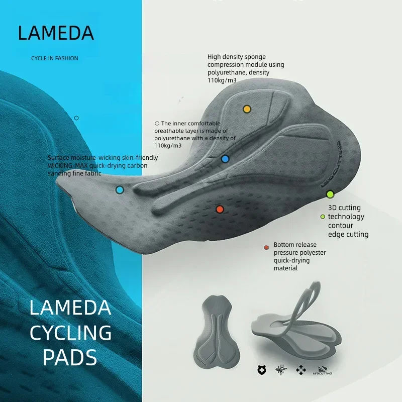 Lameda велосипедные брюки мужские быстросохнущие шорты с противоударной губкой