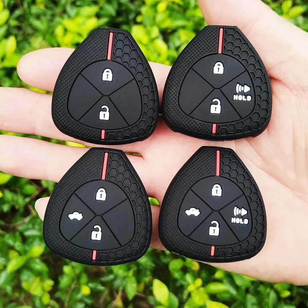  Силиконовая кнопка 2/3/4 чехол для Toyota Corolla Camry Reiz RAV4 Crown Avalon Prince Matrix Auris FOB
