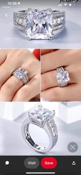 585  custom 585 2.5 ct RING 14K moissanite ring wedding party Jewellery