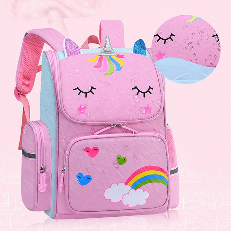 

Школьные рюкзаки для девочек, милые радужные ранцы для книг для девочек, детские школьные рюкзаки с 3D рисунком