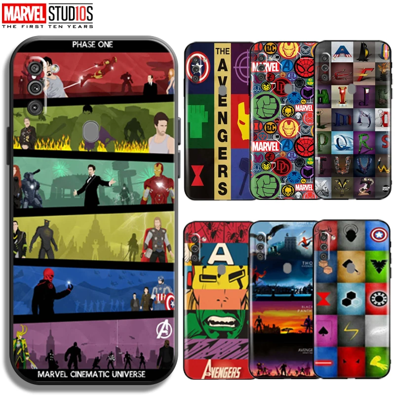 

Marvel Avengers Logo Phone Case For Samsung Galaxy M11 Coque Bumper Black