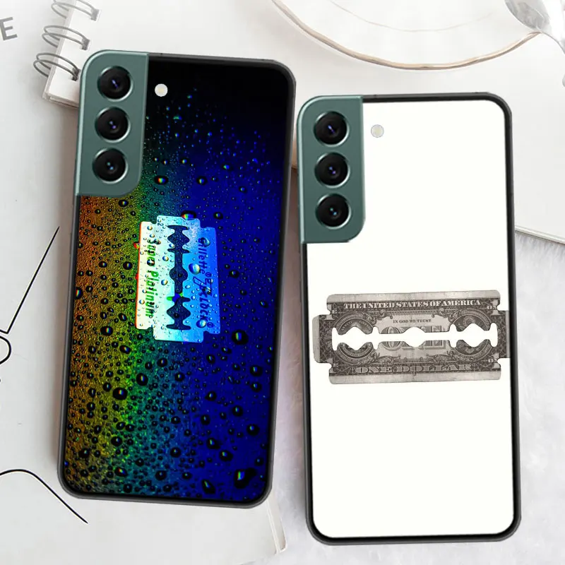 Чехол для телефона Razor Blade Samsung S25+ Galaxy Note 20 Ultra 10 Lite 9 8 M12 M21 M30S M31 M32 M51 M52 S8 S7 J8 J6 J4 Plus Cover