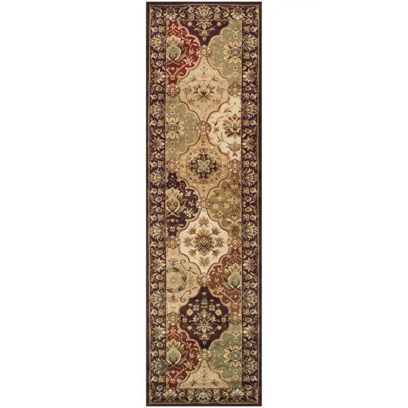 

Floral Classic Indoor Runner Rug, Chocolate, 2' 6" x 8'