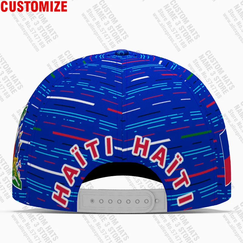 Бейсбольная кепка Haiti на заказ имя колледжа логотип команды шляпа Hti Country Travel