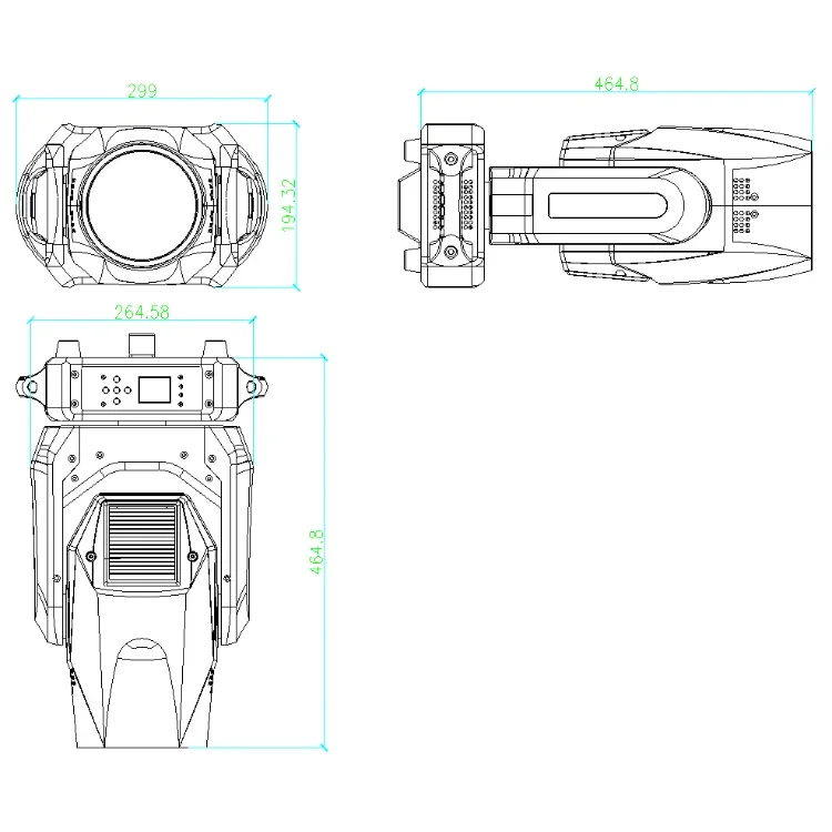 Vorlane Manufactory Direct Double Prism Sharpy 295 Вт Beam Лампа с подвижной головкой для сцены свадьбы