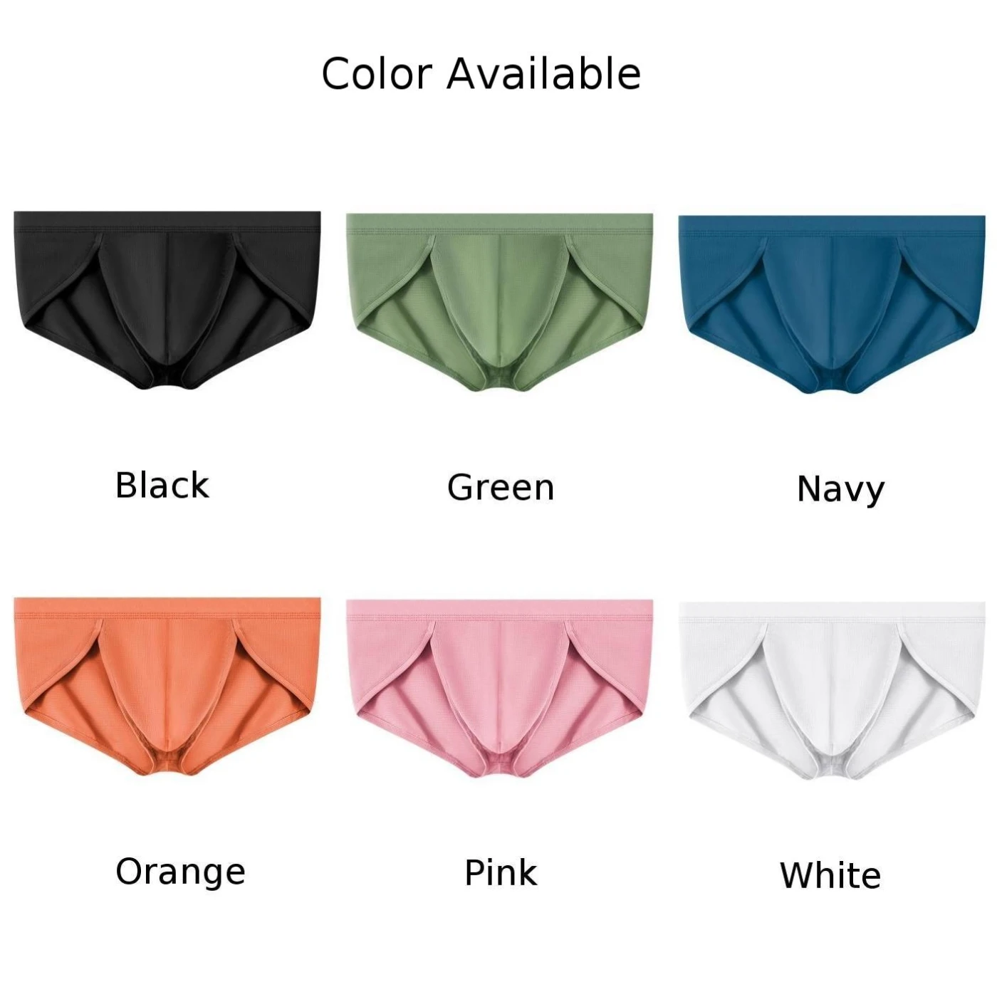 Мужское сексуальное повседневное нижнее белье брифы однотонные шорты