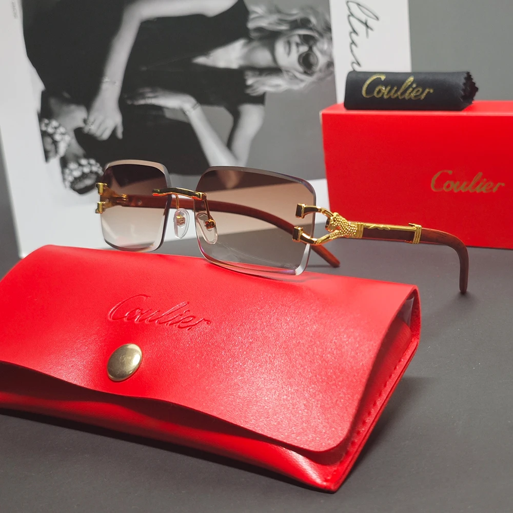 COULIER винтажные леопардовые роскошные солнцезащитные очки женские для вождения