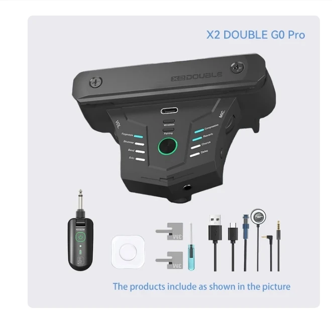 Двойные беспроводные резонансные звукосниматели G0 Pro для гитары