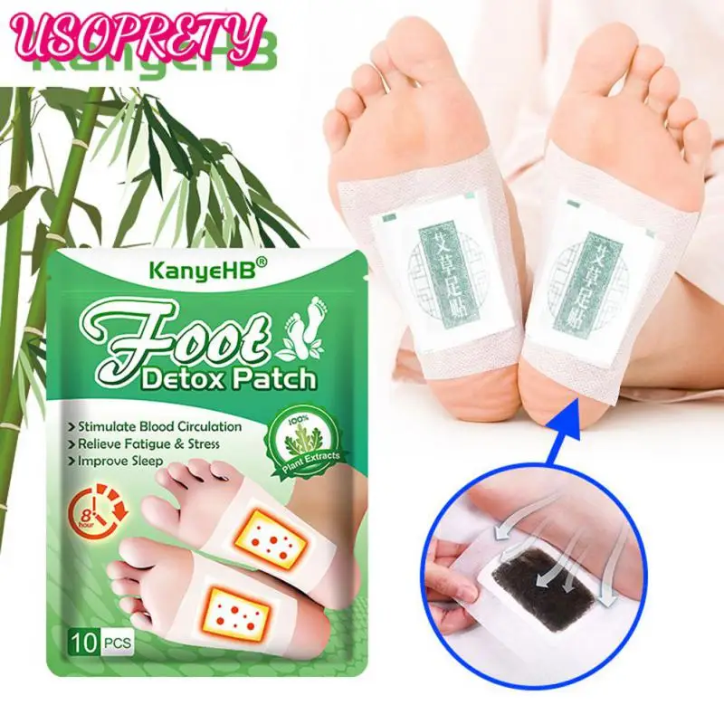 

Wormwood Foot Patch Foot Detox Stress Relief Patch remove impurities to promote blood circulation improve sleep enhance immunity