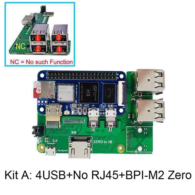 

For Banana Pi M2 Zero Board With 3B Interface Adapter BPI-M2 Zero To Pi3 Bpi0 HUB HAT With BPI-M2 Zero Board
