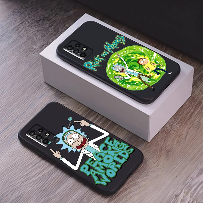 

Cartoon Rick And Morty Phone Case For Samsung Galaxy S10 Lite S10E S10 5G S10 S9 S8 Plus Silicone Cover Liquid Silicon Back