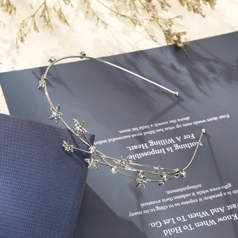 Свадебные повязки для волос с кристаллами