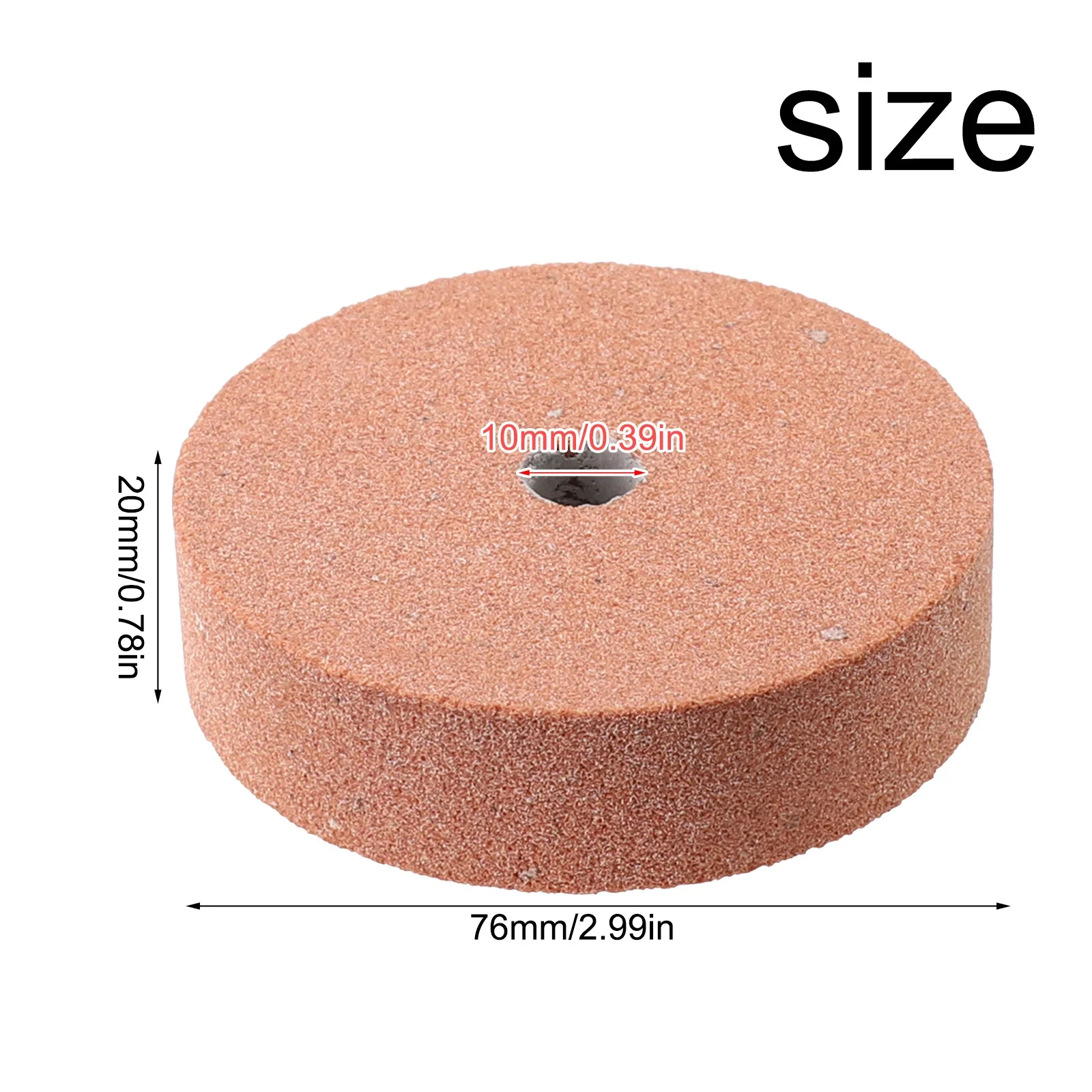 Промышленное полировальное колесо для работ по металлу 10 мм отверстие 75 мм/3