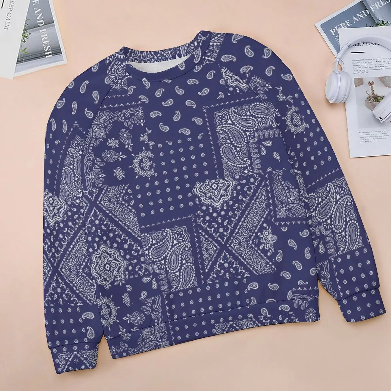 Классическая Женская Повседневная Толстовка с длинным рукавом и принтом в стиле