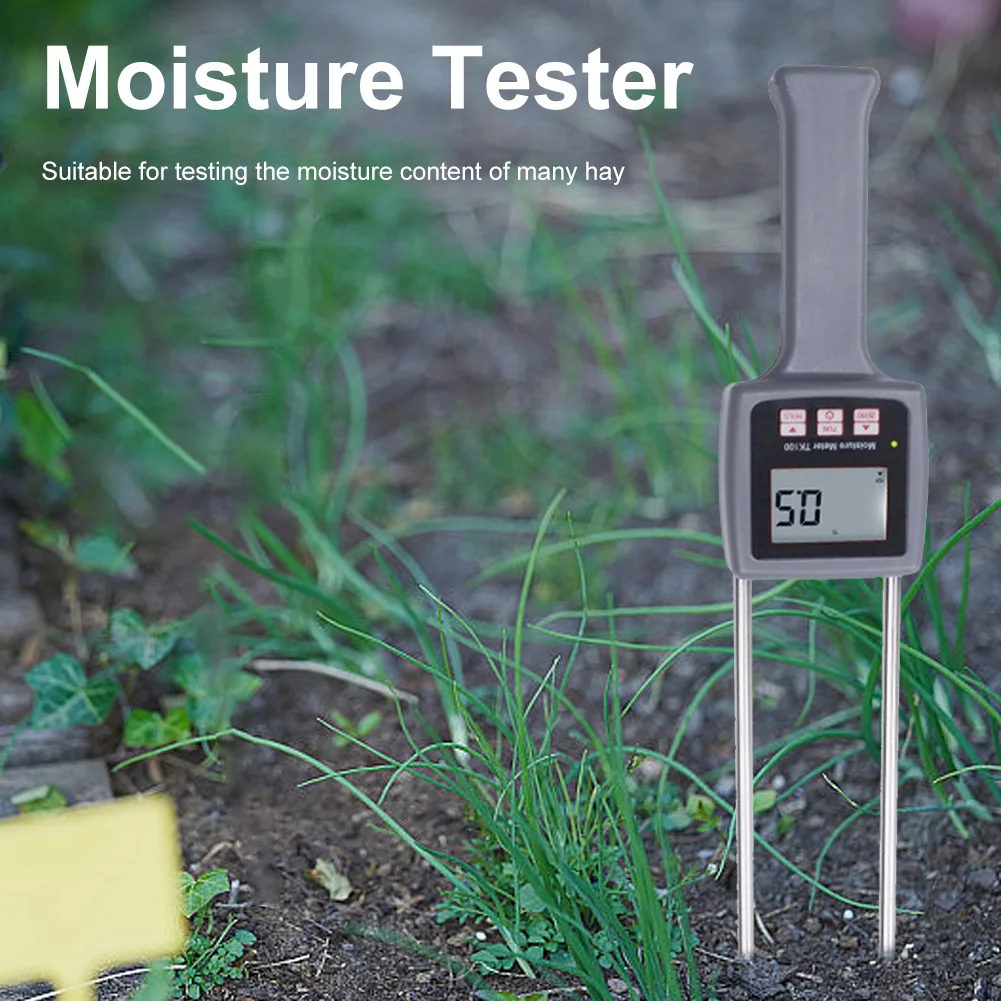 Цифровой портативный измеритель влажности сена точный тестер для корма