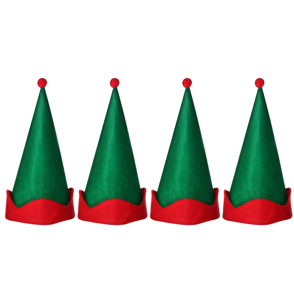

Elf Hat Christmas Hats Kids Adults Ears Party Costume Felt Green Holiday Santa Headdress Costumes Favors Gnome The Buddy Crazy