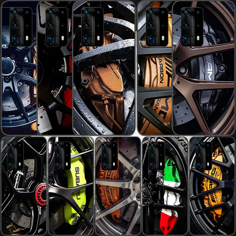 

Caso Germany Sport Car Hub Guscio Soft Clear Phone Case For Huawei P30 Lite P10 P20 P40 P50 Pro Mate 40 Pro 30 20 10 Lite Cover