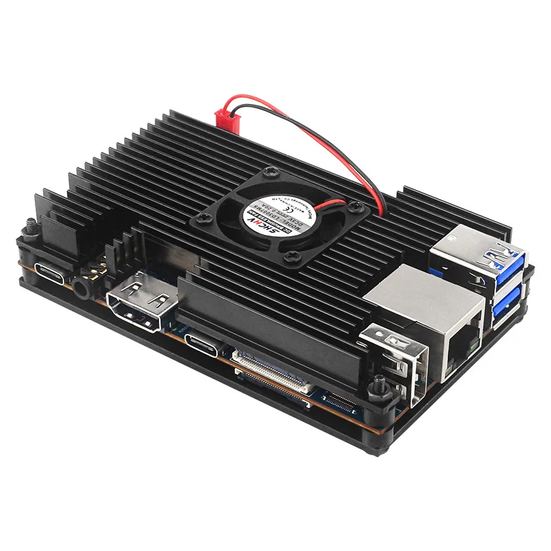 

5 Aluminum Alloy Case Cooling Radiator with Heatsink Fan Protection Box