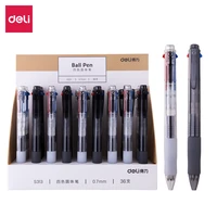 4in1 0 7mm black red blue green ink ballpoint pen cute pen high quality pen school supplies office supplies stationery