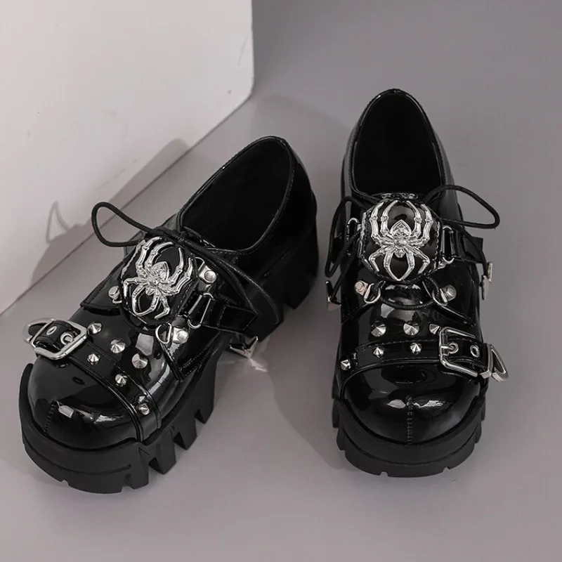 Острые девушки рок заклепки паук в стиле панк мотоцикл металлическое украшение с