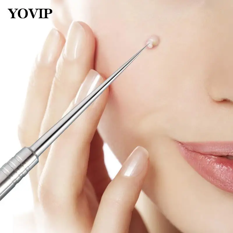 

Stainless Needles Blackhead Pimple Blemish Extractor Remove Tools Double Head Blackhead Comedone Acne Blemish Extractor Remover