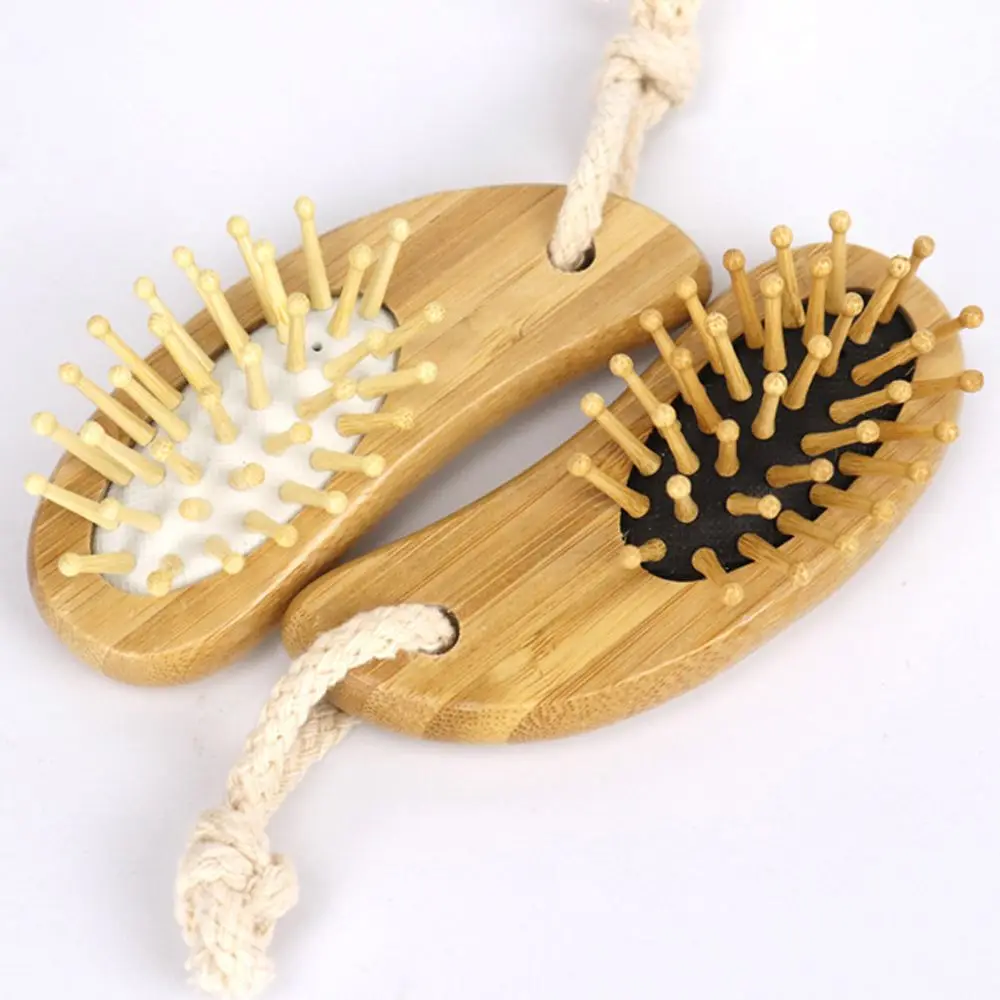 

1 Comb Hair Care Brush Massage Wooden Cushion Massage Comb Antistatic Spa Bamboo Airbag Hair Comb Head Promote Blood Circulation