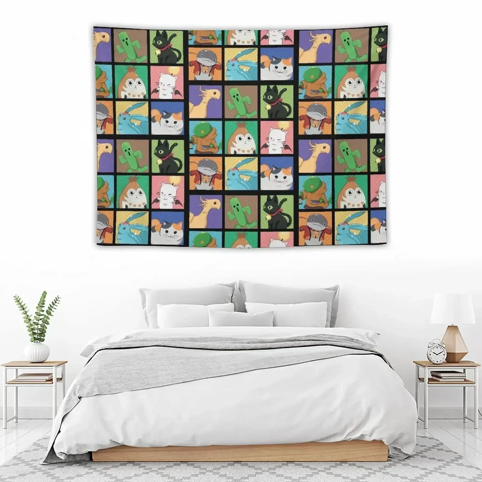 FFXIV POP ART гобелен Эстетическое украшение комнаты Декоративные настенные фрески