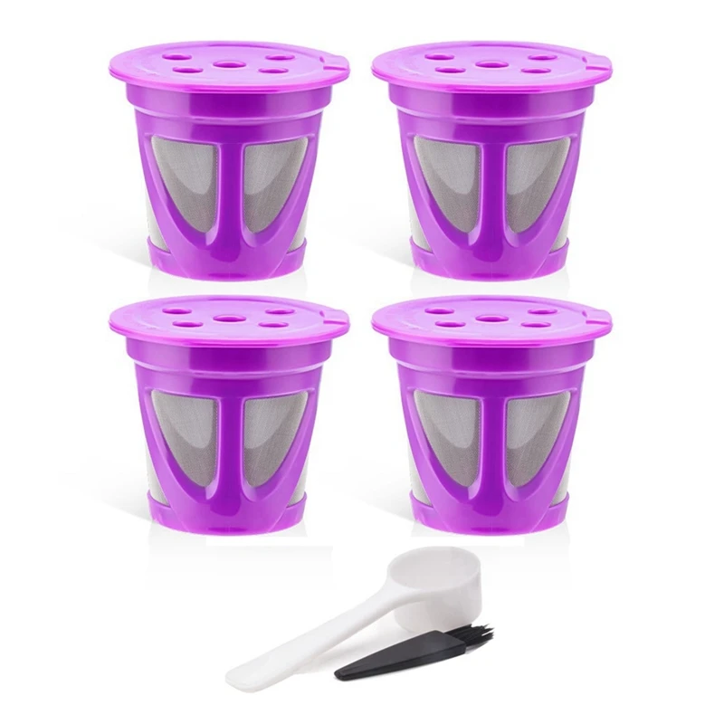 

4PCS for Keurig K Cup Refillable Coffee Capsule Reusable K-Cup Filter