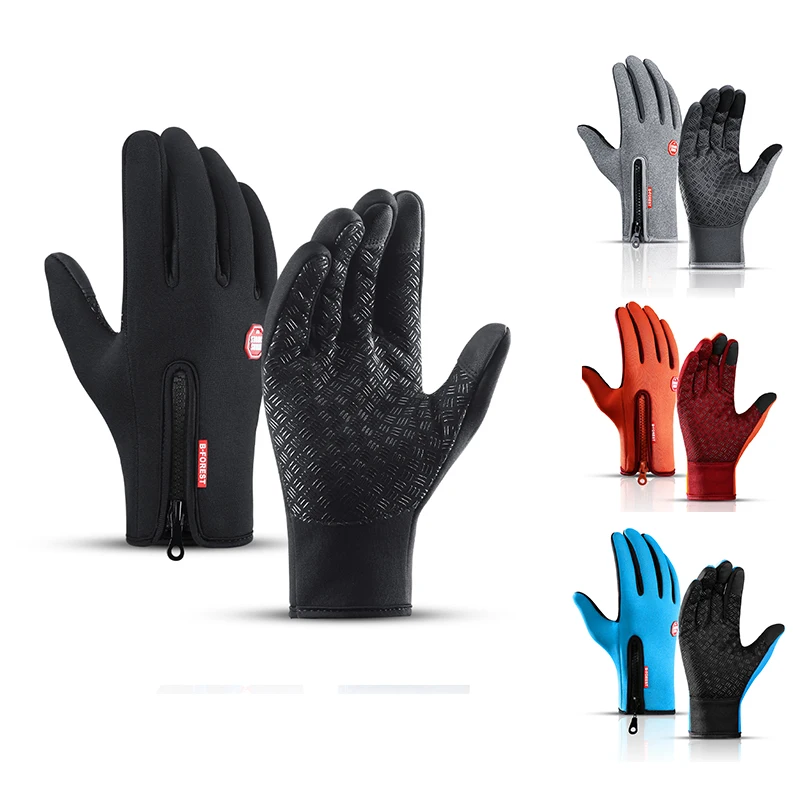 

Лидер продаж, зимние перчатки для мужчин и женщин, теплые ветрозащитные Нескользящие женские перчатки для езды на велосипеде и мотоцикле