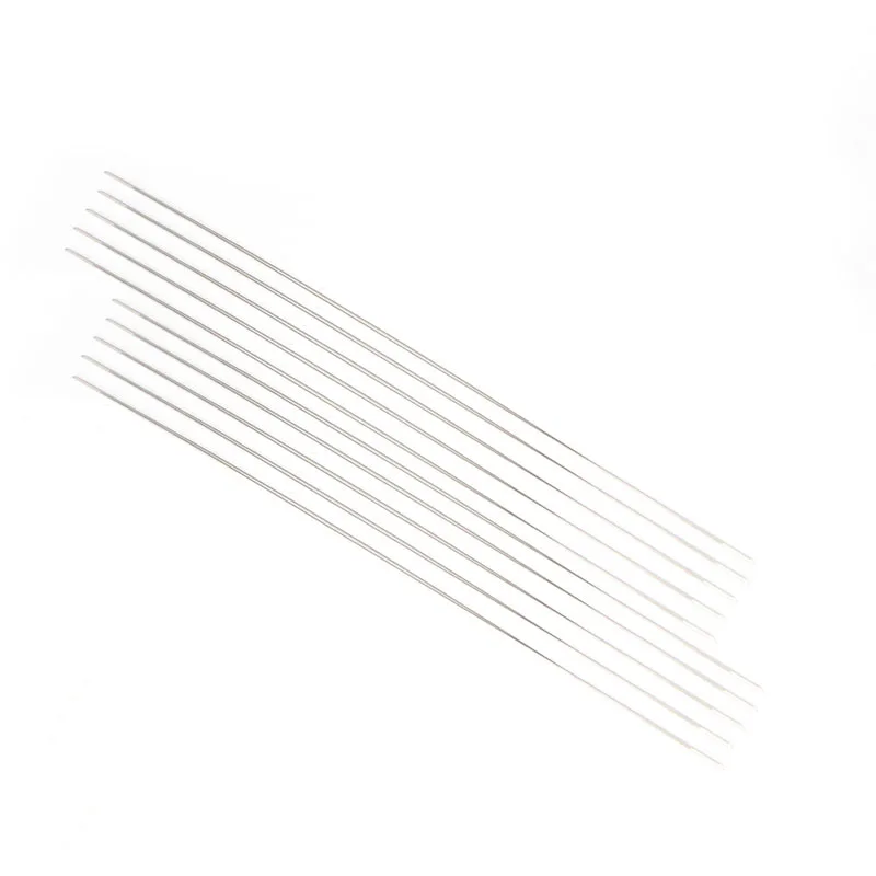 

10x Big Eye Curved Beading Needles For DIY Bracelet Necklace Stringing 125x0.6mm