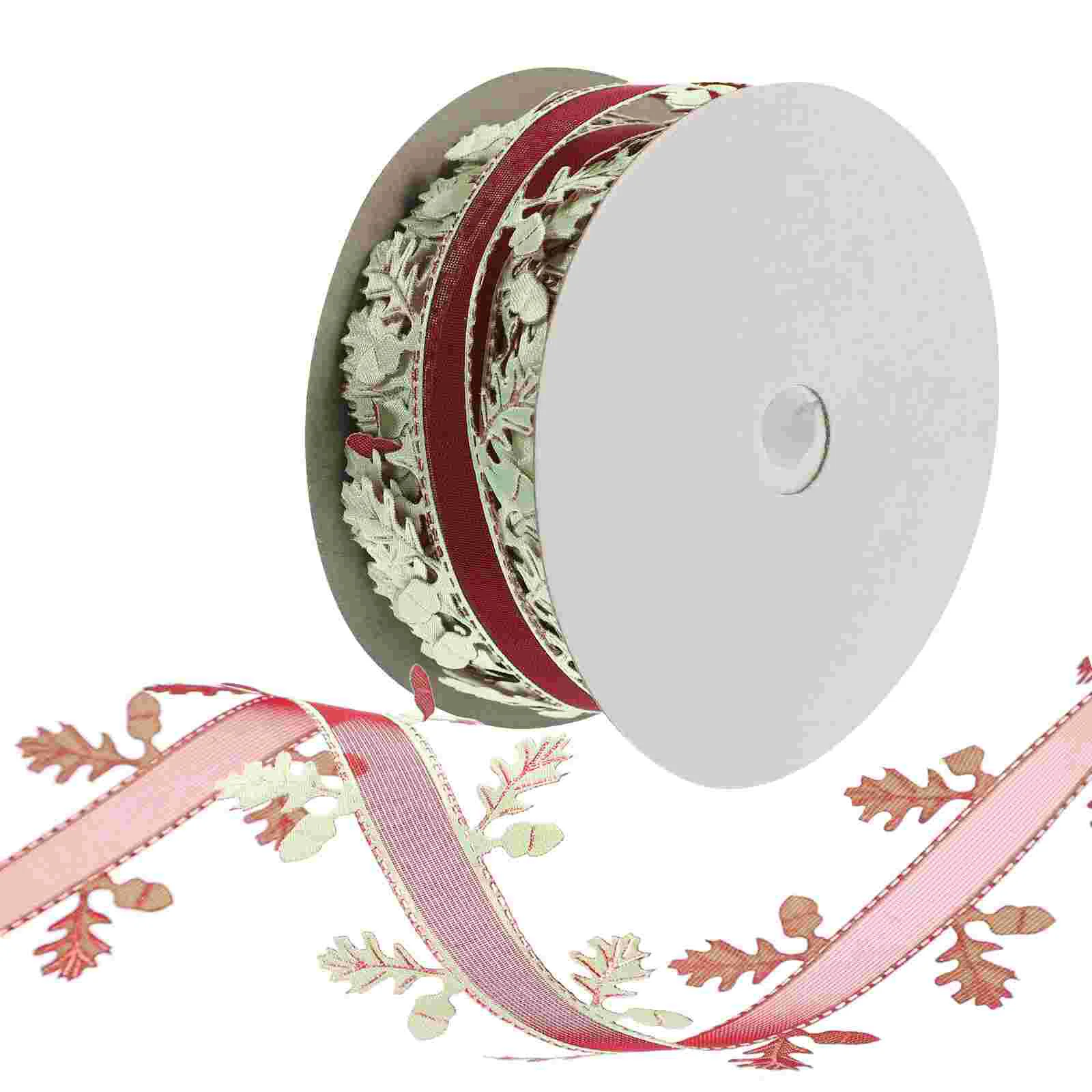 

Ribbon Ribbons Gift Leaf Diy Wrappingchristmas Tree Bow Making Crafts Decorative Supplies Trim Hair Bouquet Decor Glitter Sequin