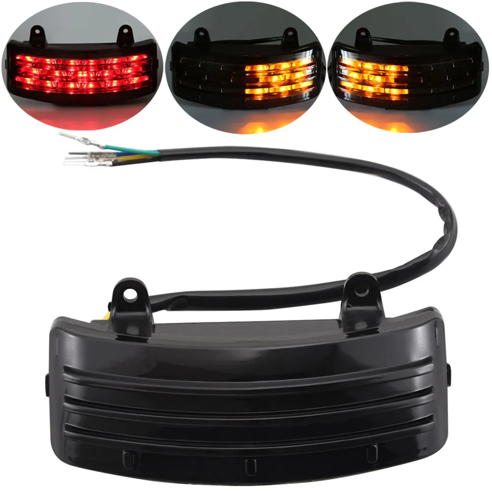 

Тройной тормозной фонарь для мотоцикла, заднее крыло, задний фонарь, тормозной сигнал поворота для Harley Touring Street Glide Road Glide FLHX FLTRX 96-13