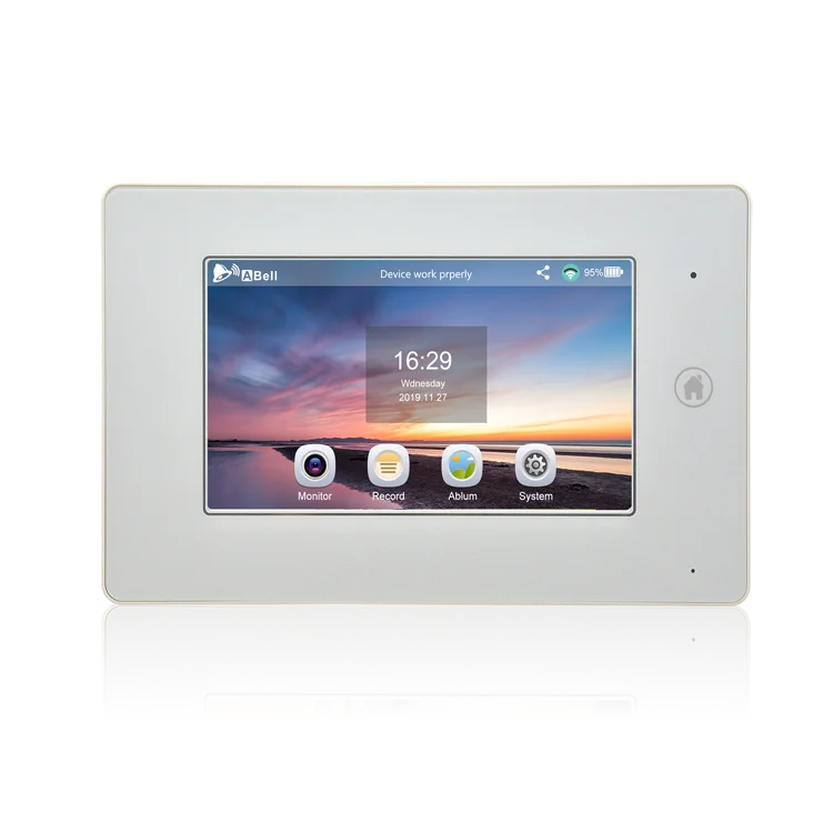 

High Quality Intercom Face Recognition Screen Visual Video Door Bell Multi Apartment