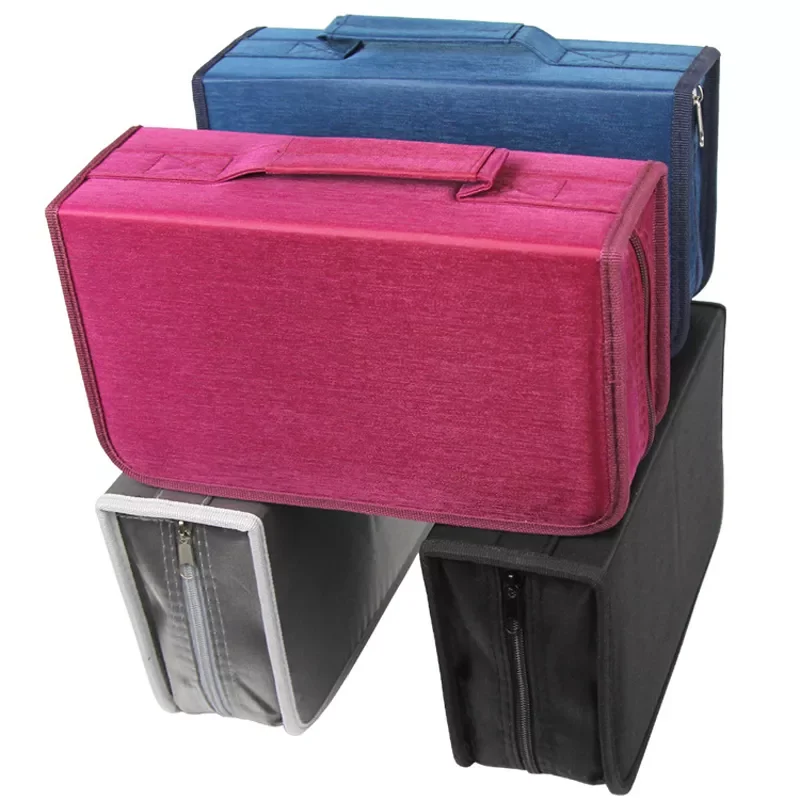 

128 Large Capacity Disc Capacity DVD CD Case Holder For Car Media Storage CD Bag Portable Carry Bag Box For DVD CD Accessories