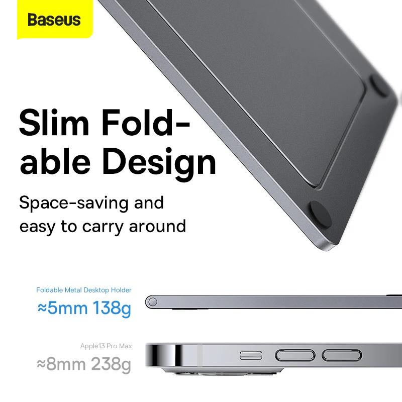baseus foldable metal desktop holder for ipad pro 2021 2020 iphone tablet desktop stand notebook stand laptop support free global shipping