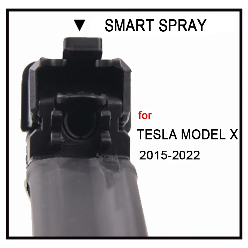 Для Tesla Model X 2015 ~ 2022 Распылитель омывателя воды Щетки стеклоочистителя Форсунки Автомобильные аксессуары Многофункциональные детали для мытья переднего стекла