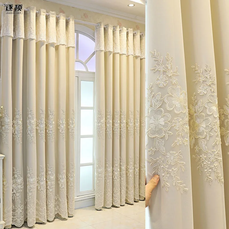 

20665-MZ- Gradient Color Print Voile Nordic Grey Window Modern Living Room Curtains Tulle Sheer Fabrics Rideaux Cortinas