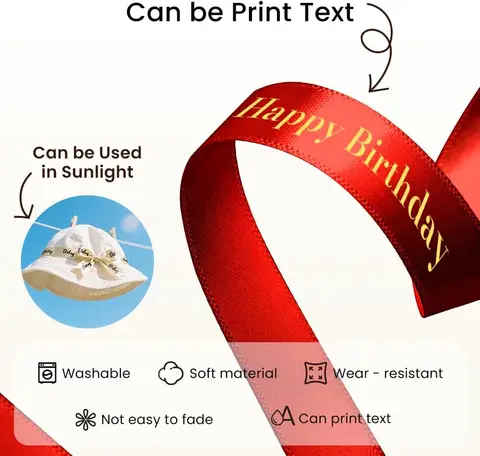 Лента Zodzi для Phomemo A30/P15, темно-синяя, золотой текст