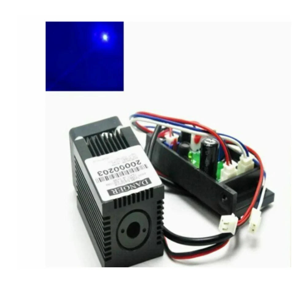 

445nm 450nm 120mw 250mw 300mw 12V Blue Laser Diode Dot Module 33*50mm with Driver and TTL + Fan Cooling