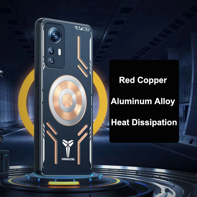 Чехол для Redmi K50 Ultra 5G K50Ultra медная алюминиевая задняя крышка с рассеиванием тепла