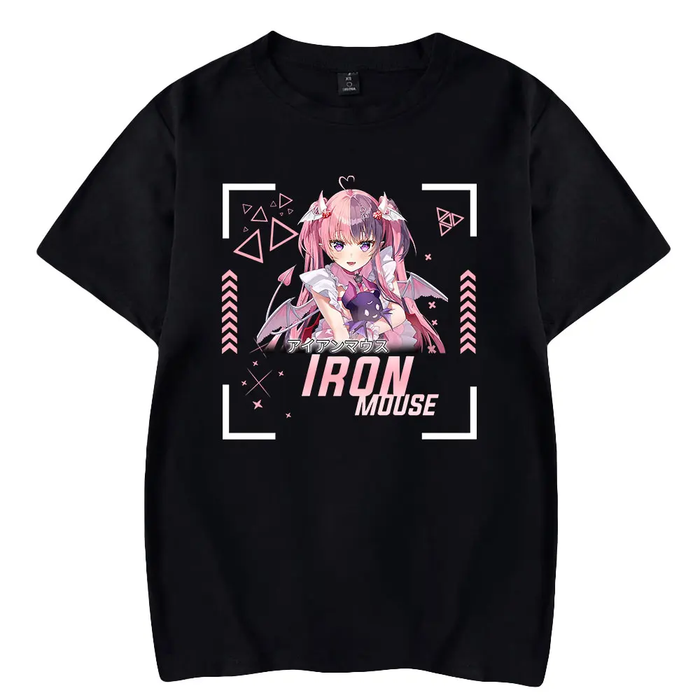 

Ironmouse VTuber Ironmouse Cute T-shirt Crewneck Short Sleeve Tee Women Men's Tshirt 2023 Harajuku Streetwear Anime Clothes