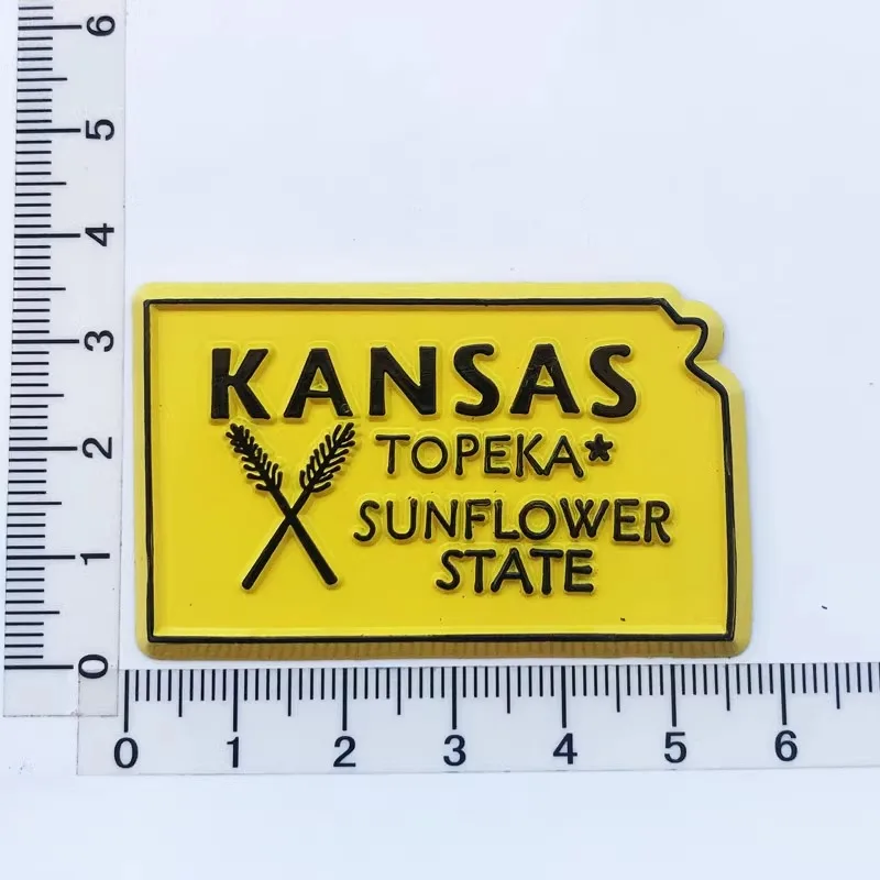 3d американская карта Канзаса дизайнерский семейный дорожный сувенирный подарок