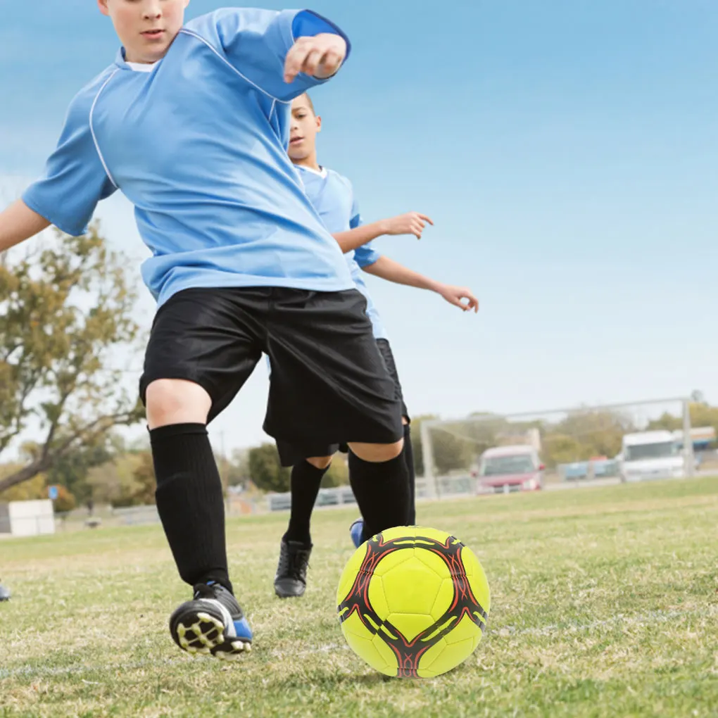 

Футбольный мяч из искусственной кожи для взрослых и детей, школьные профессиональные футбольные мячи, размер 5, уличные портативные спортивные аксессуары для тренировок по футболу