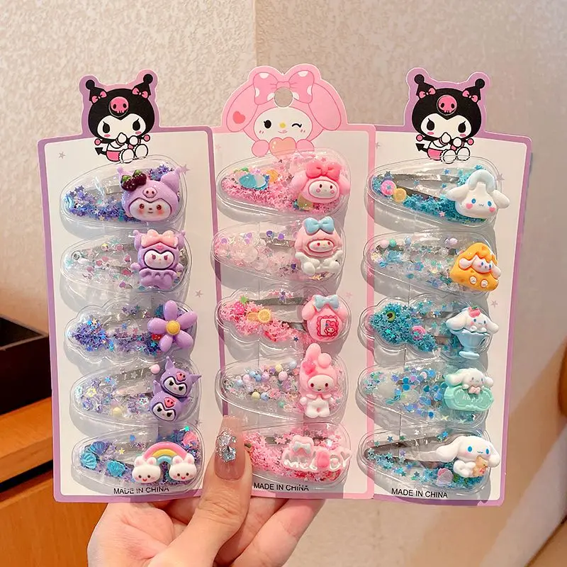 Sanrio милые детские заколки для волос из мультфильма Cinnamoroll kuromизма MelodyHello Kitty аниме