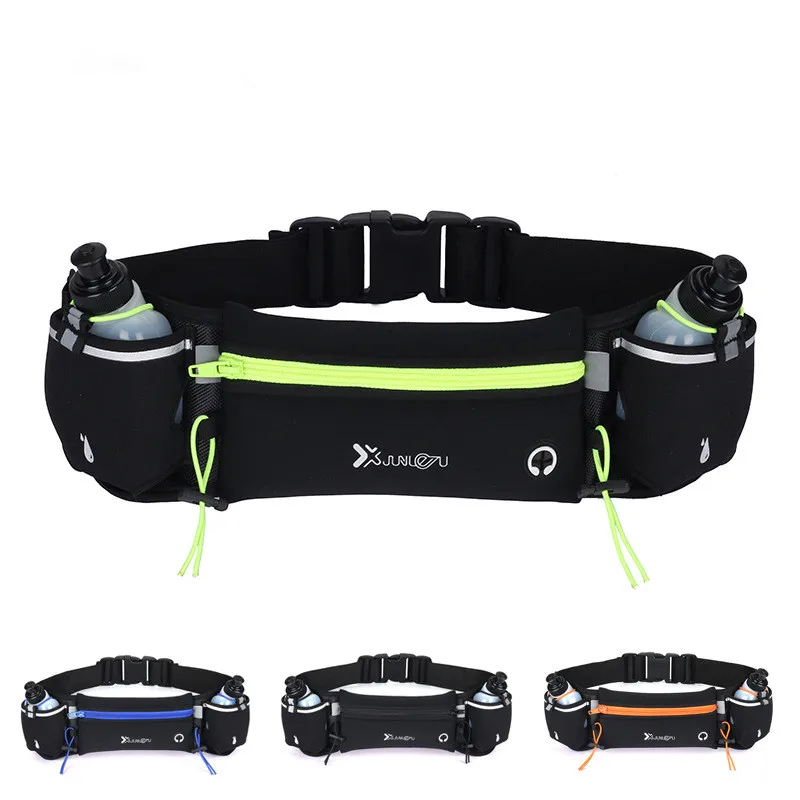 Running Waist Bag Marathon Running Bag Men Women Outdoor Riding Fitness With Water Bottle Waterproof Phone Sport Belt Waist Bags