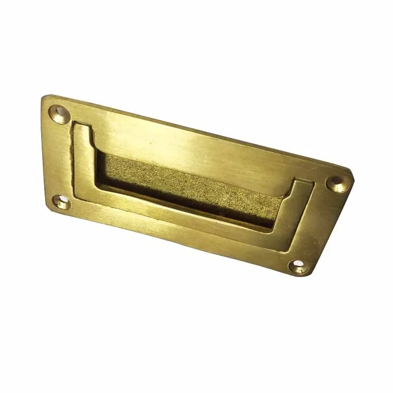 Латунные встраиваемые раздвижные ручки для дверей шкафа 2 шт. на палец ящики